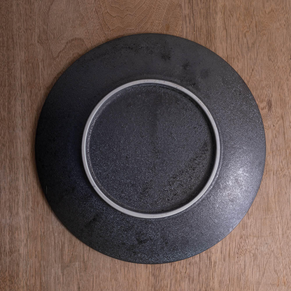 【WEB限定】炭曜変 メタ9寸皿 -器市-