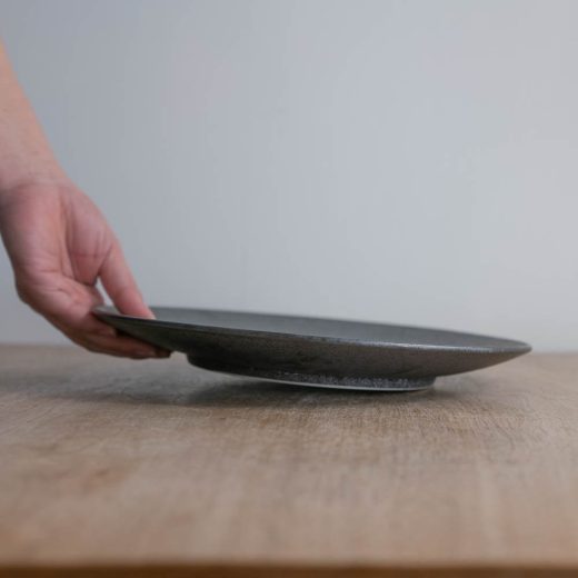 【WEB限定】炭曜変 メタ9寸皿 -器市-