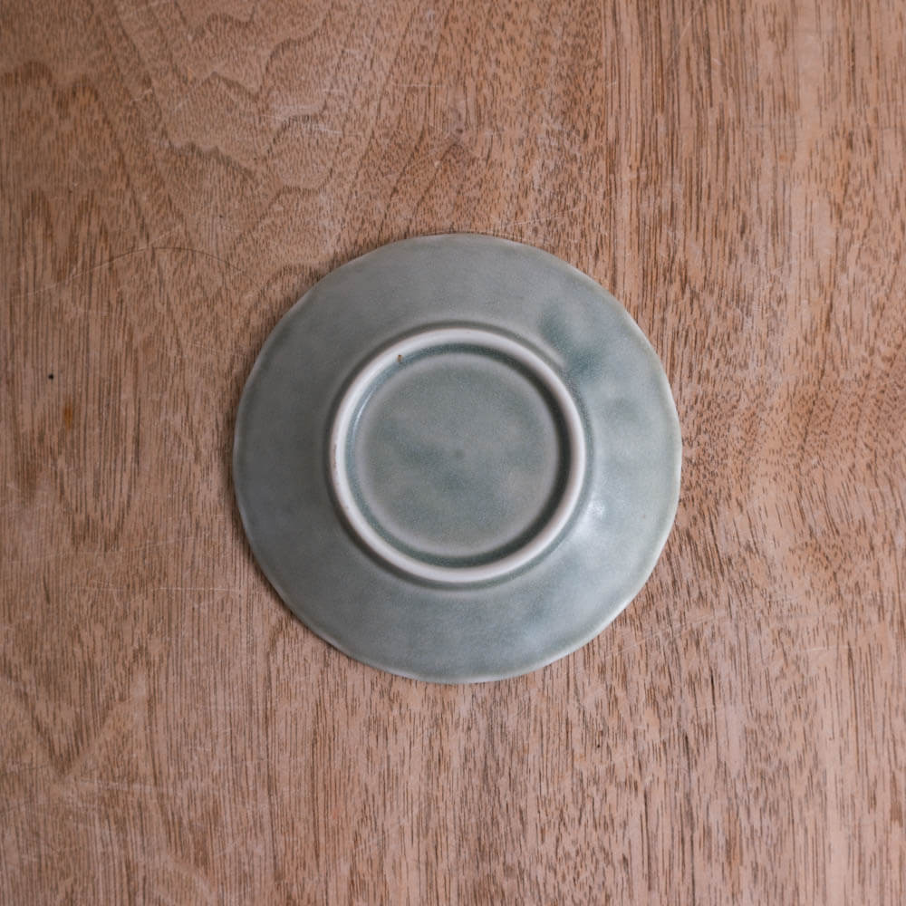 【WEB限定】花型小皿 スモークGR -器市-