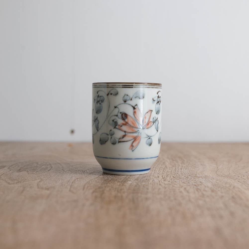 【WEB限定】小花 切立長湯呑み -器市-