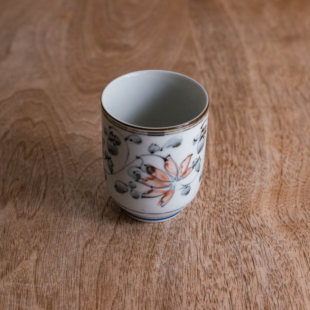 【WEB限定】小花 切立長湯呑み -器市-