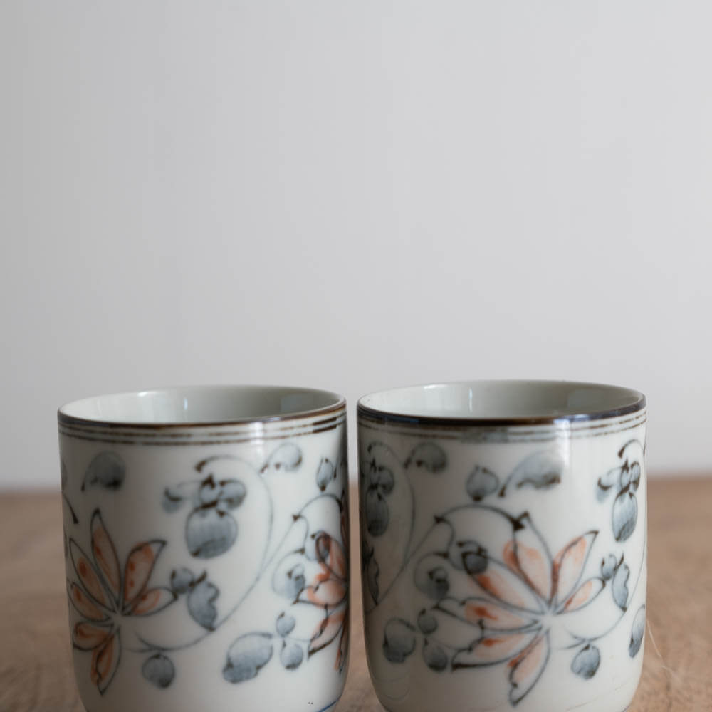 【WEB限定】小花 切立長湯呑み -器市-