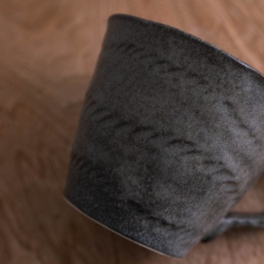 【WEB限定】グレー 縄手マグ -器市-