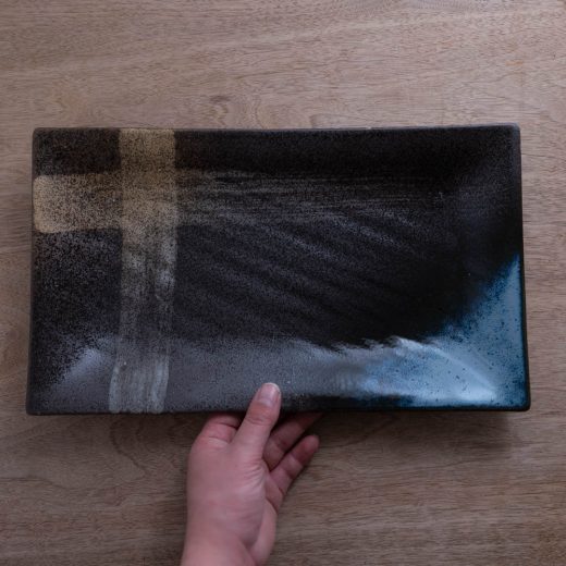 【WEB限定】新錦 手引き長角尺一皿 -器市-