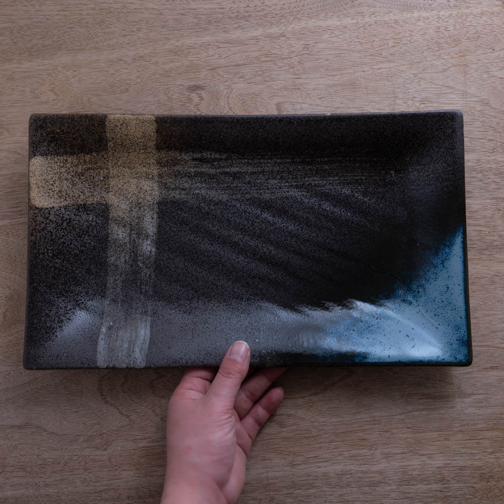 【WEB限定】新錦 手引き長角尺一皿 -器市-