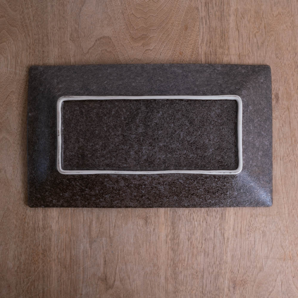 【WEB限定】新錦 手引き長角尺一皿 -器市-