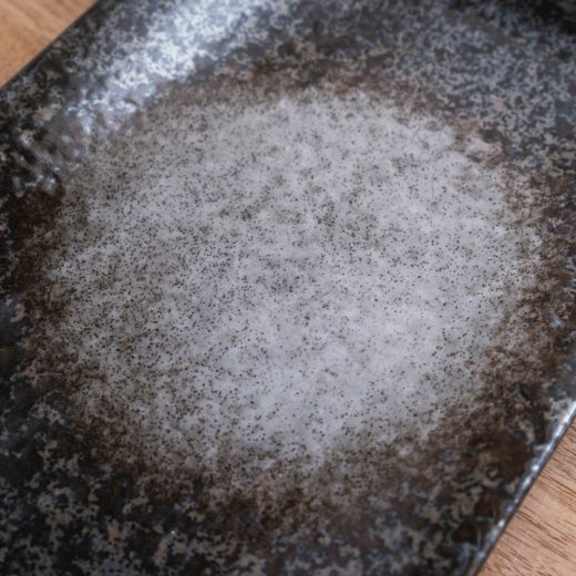 【WEB限定】明世波しぶき 手引き長角尺一皿 -器市-