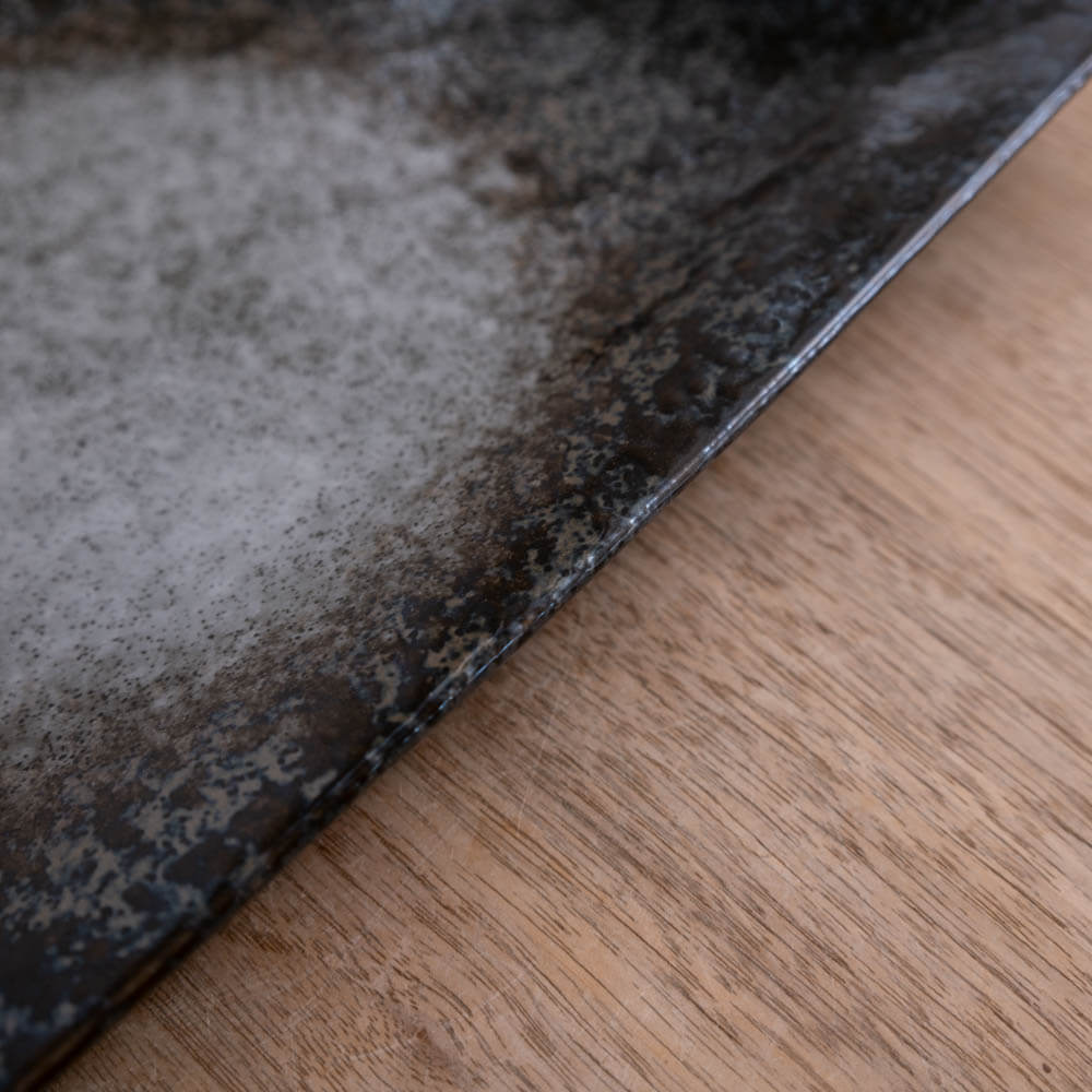 【WEB限定】明世波しぶき 手引き長角尺一皿 -器市-