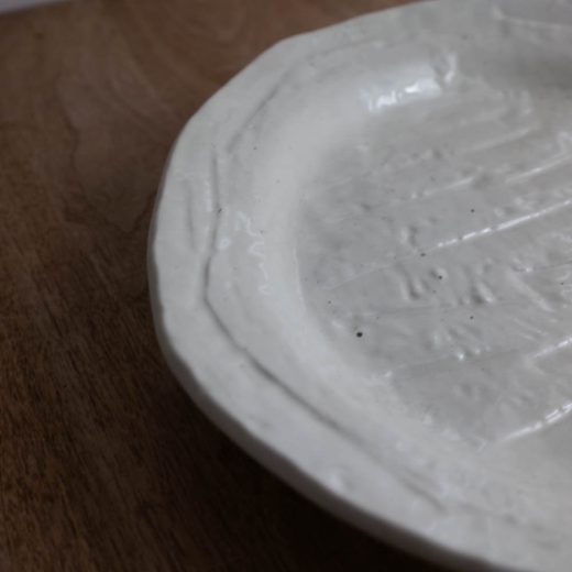 【WEB限定】粉引リム30cm皿 -器市-