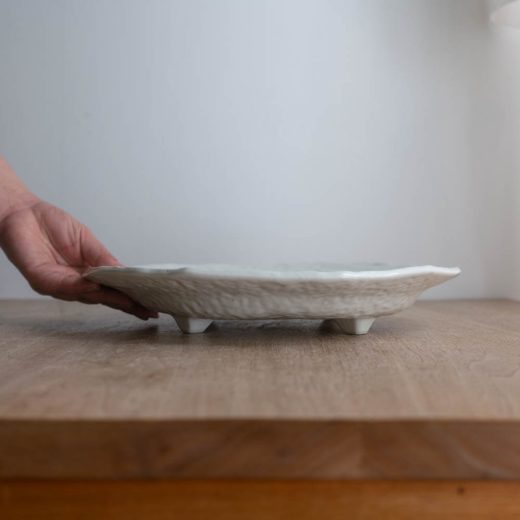 【WEB限定】粉引リム30cm皿 -器市-