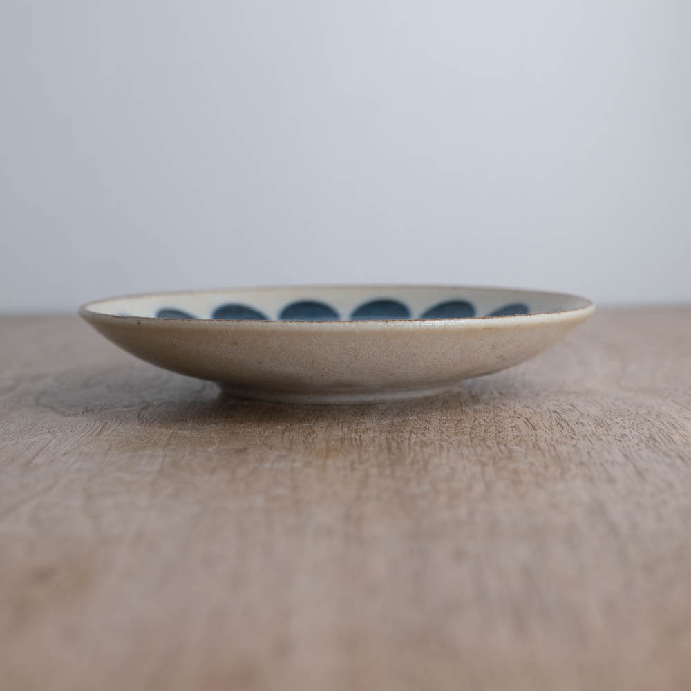 【WEB限定】ぱいかじ 水玉 5寸皿 -器市-