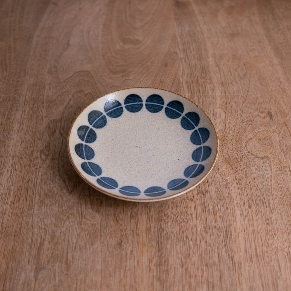 【WEB限定】ぱいかじ 水玉 5寸皿 -器市-