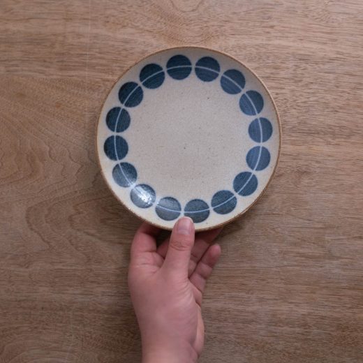 【WEB限定】ぱいかじ 水玉 5寸皿 -器市-