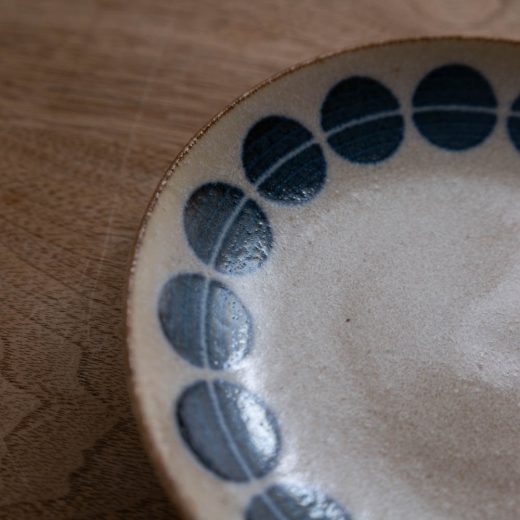 【WEB限定】ぱいかじ 水玉 5寸皿 -器市-