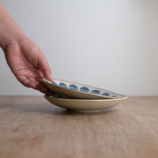 【WEB限定】ぱいかじ 水玉 5寸皿 -器市-