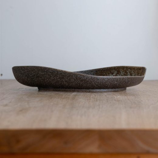 【WEB限定】黒釉 変形盛り付け鉢 -器市-