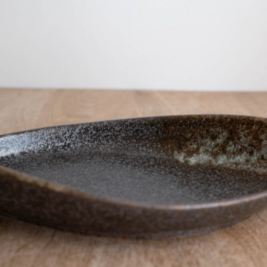 【WEB限定】黒釉 変形盛り付け鉢 -器市-