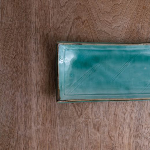 【WEB限定】ヒワ 角アナゴ皿 -器市-