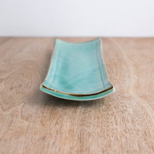 【WEB限定】ヒワ 角アナゴ皿 -器市-