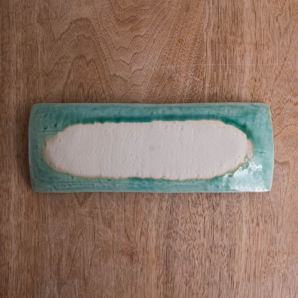 【WEB限定】ヒワ 角アナゴ皿 -器市-