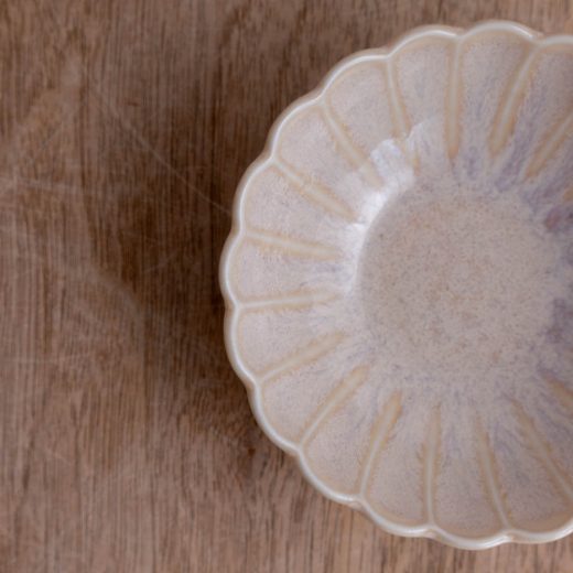 【WEB限定】菊型 白うのふ9cm鉢 -器市-