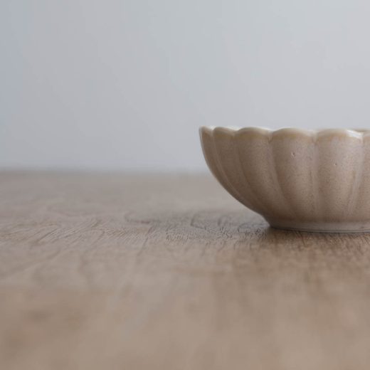 【WEB限定】菊型 白うのふ9cm鉢 -器市-