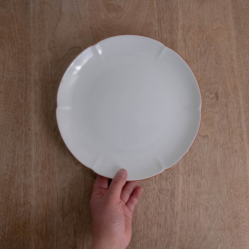 【WEB限定】淵さび花型プレート (大) -器市-