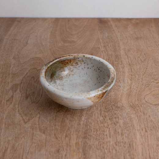 雪志野 括り手4寸鉢 -器市-