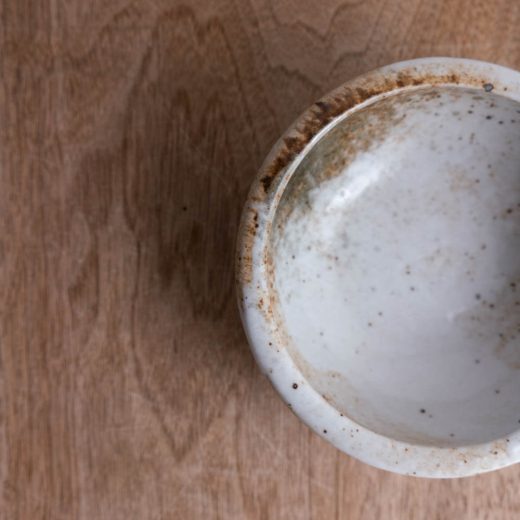 雪志野 括り手4寸鉢 -器市-