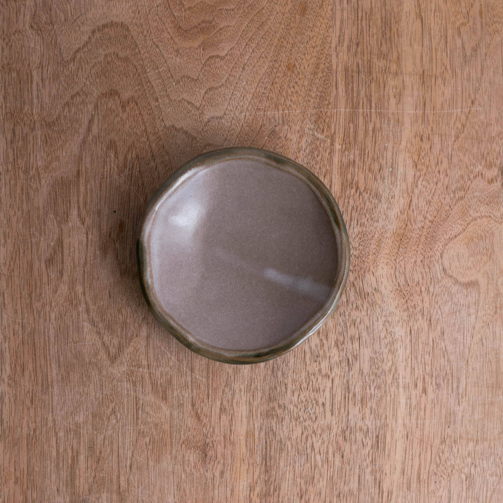 【WEB限定】緑流し三ﾂ足浅鉢 -器市-