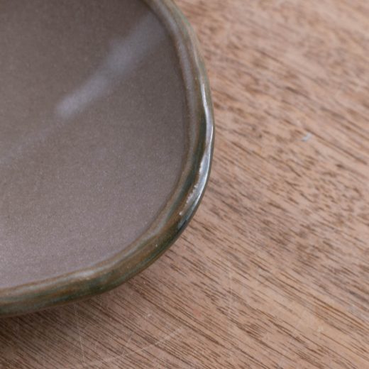 【WEB限定】緑流し三ﾂ足浅鉢 -器市-