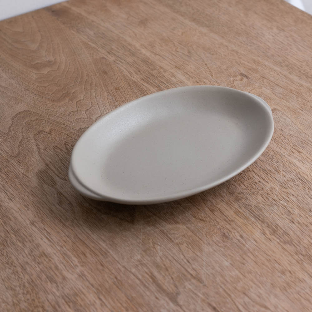 【WEB限定】耳付楕円浅プレート BE -器市-