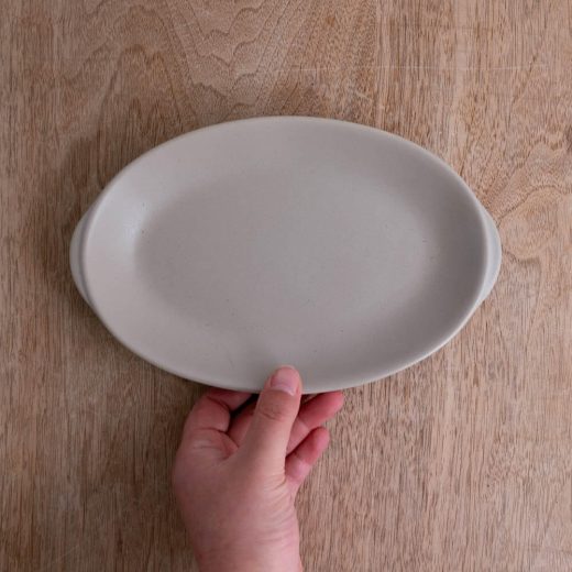 【WEB限定】耳付楕円浅プレート BE -器市-