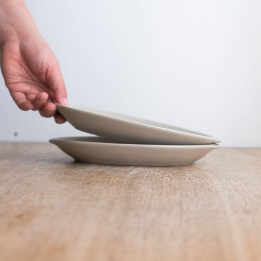 【WEB限定】耳付楕円浅プレート BE -器市-