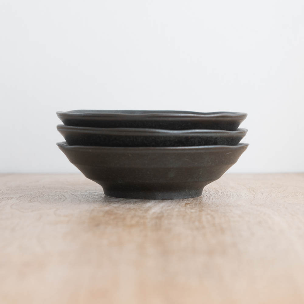 【WEB限定】花紺黒 煮物鉢 -器市-