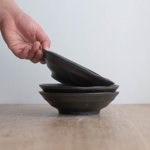 【WEB限定】花紺黒 煮物鉢 -器市-