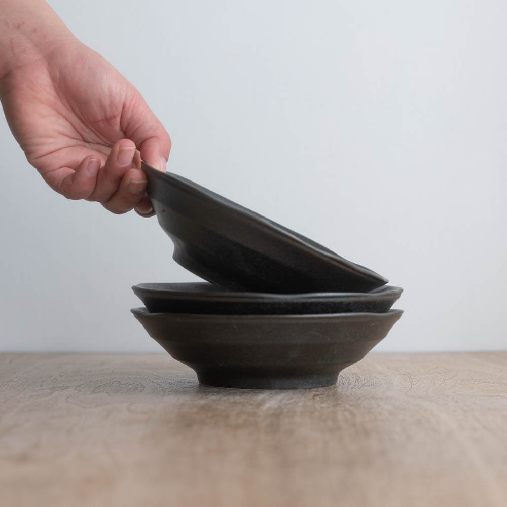 【WEB限定】花紺黒 煮物鉢 -器市-