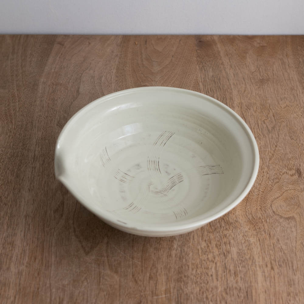 【WEB限定】粉引刷毛 片口盛鉢 -器市-