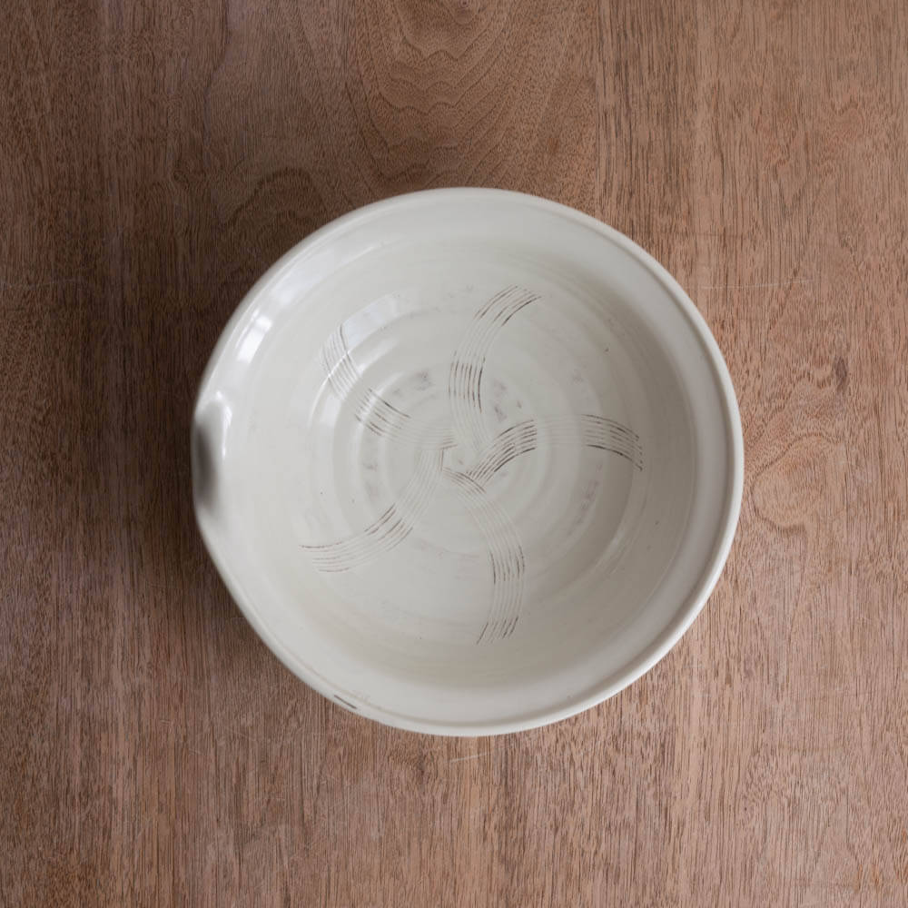 【WEB限定】粉引刷毛 片口盛鉢 -器市-