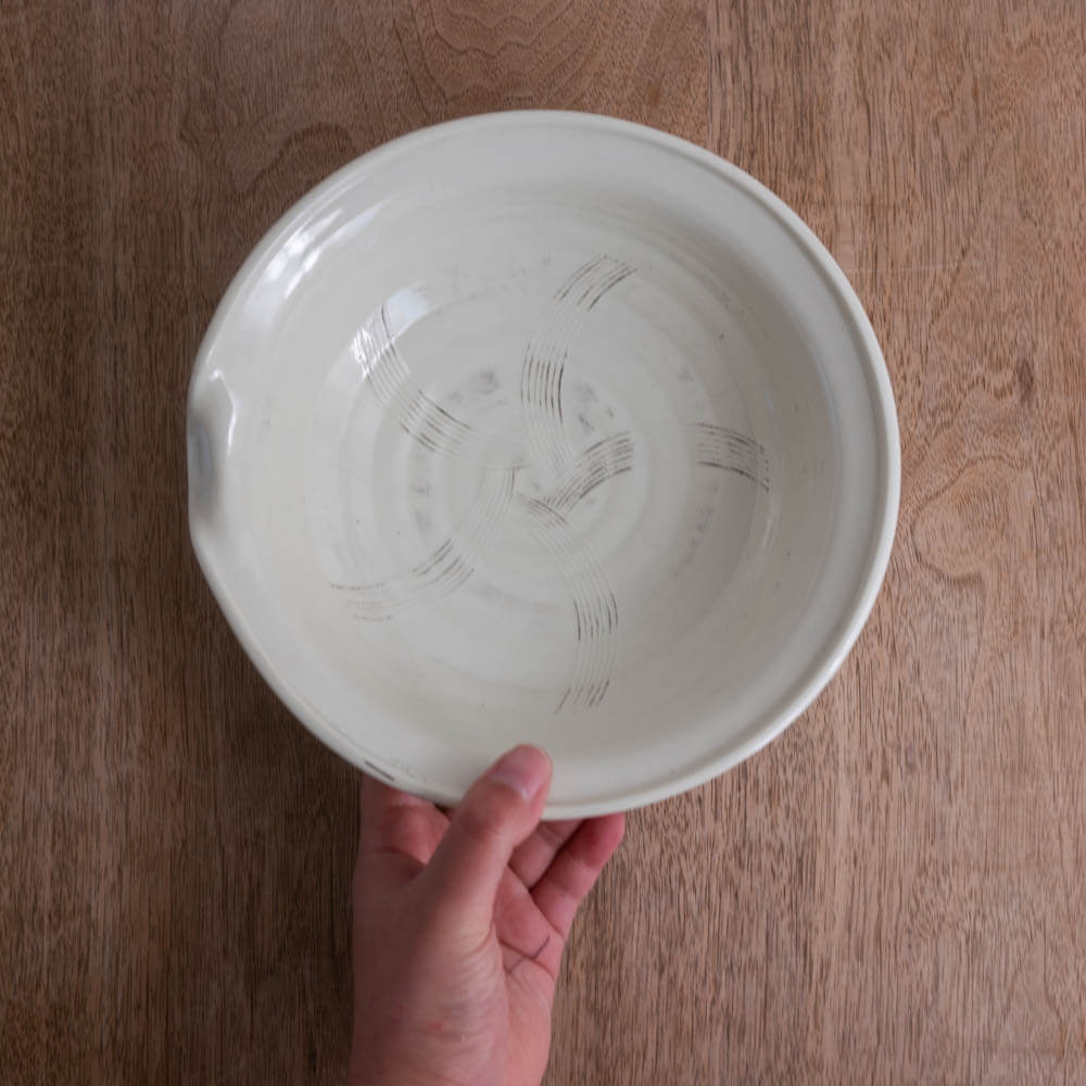 【WEB限定】粉引刷毛 片口盛鉢 -器市-