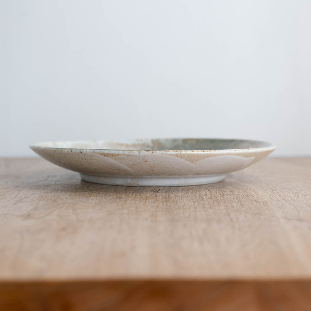 【WEB限定】雪志野 丸8寸皿 -器市-