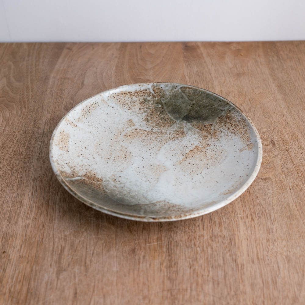 【WEB限定】雪志野 丸8寸皿 -器市-