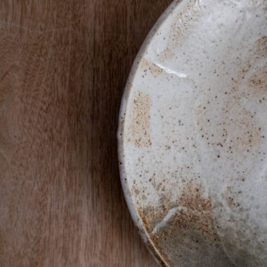 【WEB限定】雪志野 丸8寸皿 -器市-