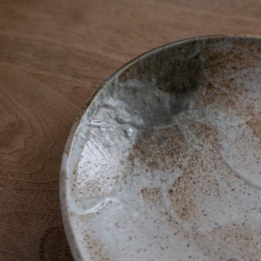 【WEB限定】雪志野 丸8寸皿 -器市-