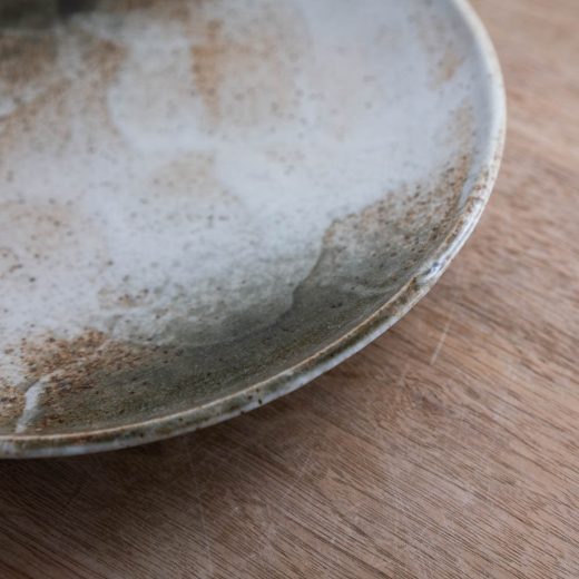 【WEB限定】雪志野 丸8寸皿 -器市-