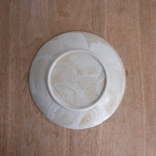 【WEB限定】雪志野 丸8寸皿 -器市-