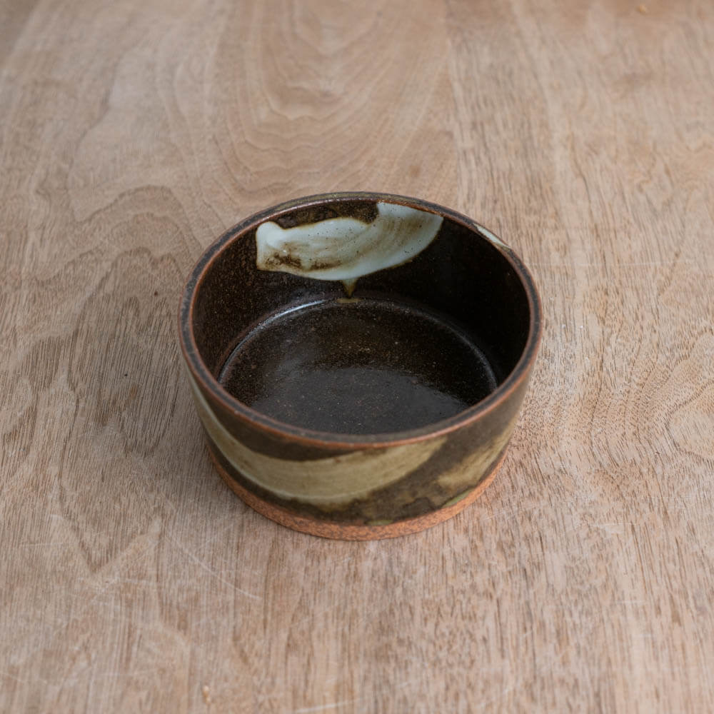 【WEB限定】刷毛目切立鉢 (小) 錆 (BR) -器市-