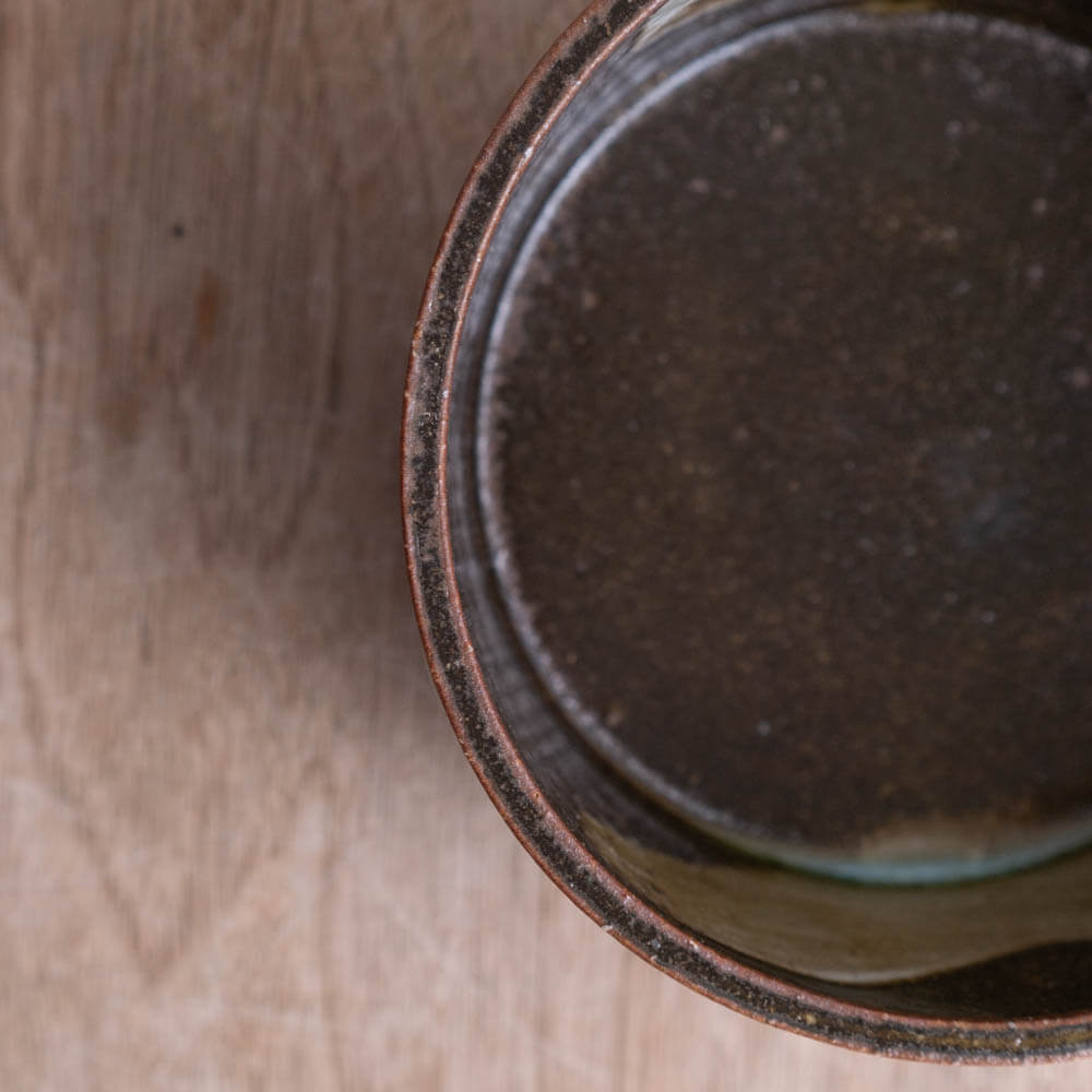 【WEB限定】刷毛目切立鉢 (小) 錆 (BR) -器市-