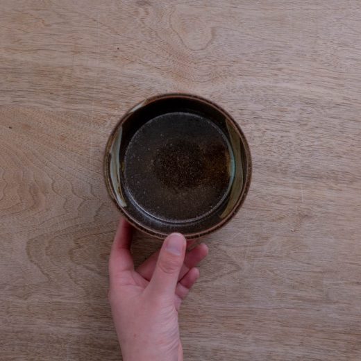 【WEB限定】刷毛目切立鉢 (小) 錆 (BR) -器市-