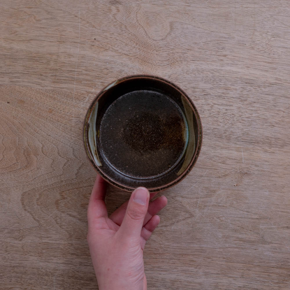 【WEB限定】刷毛目切立鉢 (小) 錆 (BR) -器市-